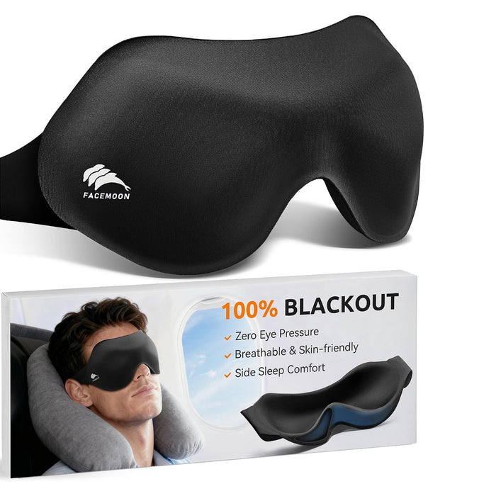3D CONTOURED SLEEP | EYE MASK | BLACK COLOR | EXCARTBD.COM