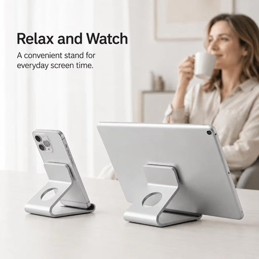 DESK PHONE HOLDER | SILVER WHITE | COLOR | EXCARTBD.COM 
