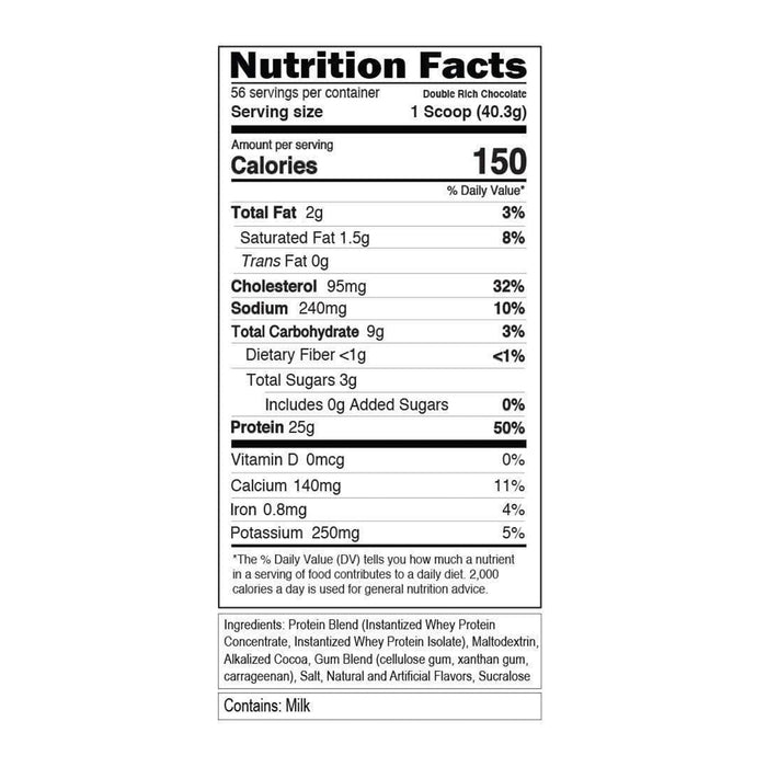 EVL 100% WHEY 5LBS | DOUBLE RICH CHOCOLATE FLAVOR | EXCARTBD