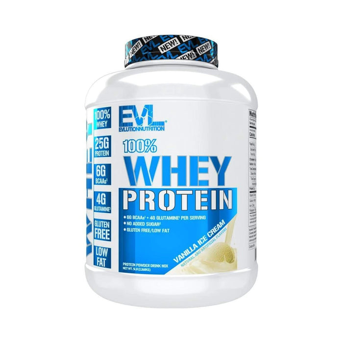 EVL 100% WHEY | 5 LBS | VANILLA ICE CREAM FLAVOR | EXCARTBD