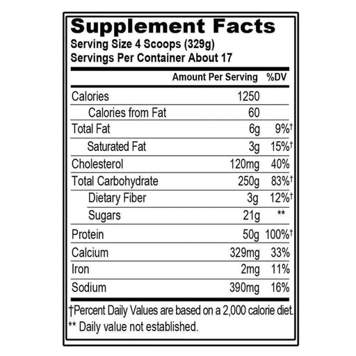 STACKED PROTEIN GAINER | 12 LBS DOUBLE RICH CHOCOLATE FLAVOR | EXCARTBD