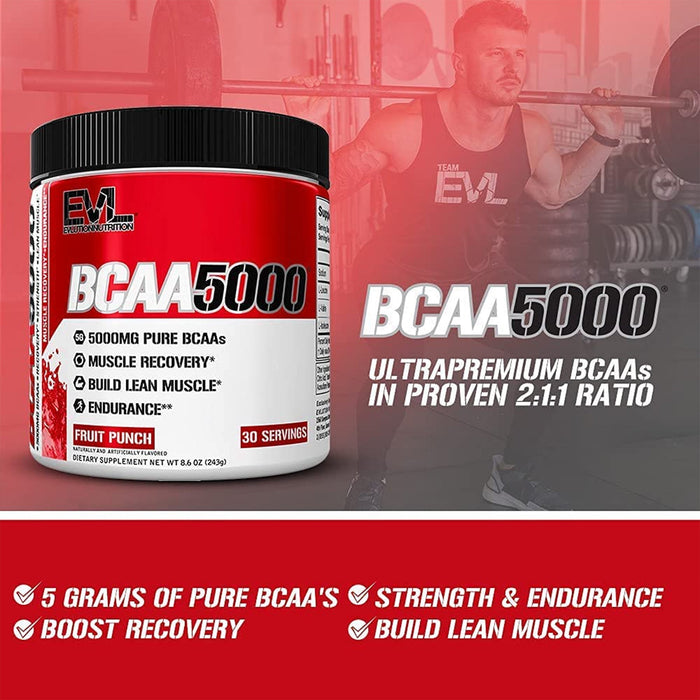 EVLUTION NUTRITION BCAA5000 | FRUIT PUNCH | EXCARTBD