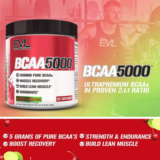 EVLUTION NUTRITION BCAA5000 | CHERRY LIMEADE | EXCARTBD