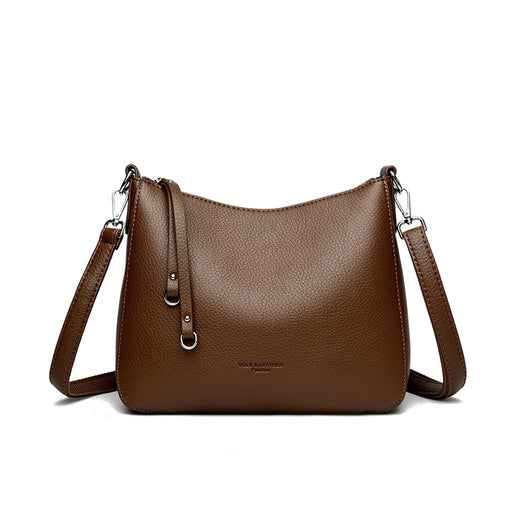 Brown leather handbag excartbd.com