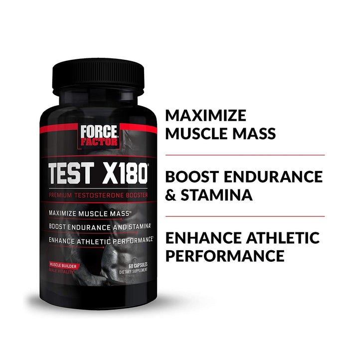 FORCE FACTOR® TEST X180 | 60 CAPSULES | EXCARTBD