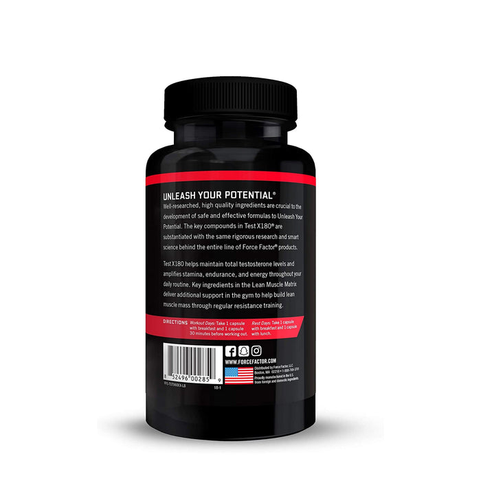 FORCE FACTOR® TEST X180 | 60 CAPSULES | EXCARTBD