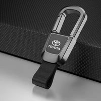 METAL LEATHER CAR KEYCHAIN