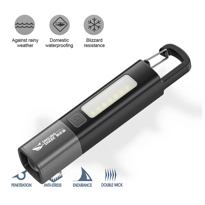 MINI PORTABLE LED TORCH | BLACK COLOR | EXCARTBD.COM