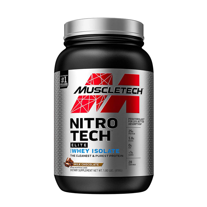 NITRO TECH ELITE 100% WHEY ISOLATE | MILK CHOCOLATE FLAVOR | EXCARTBD