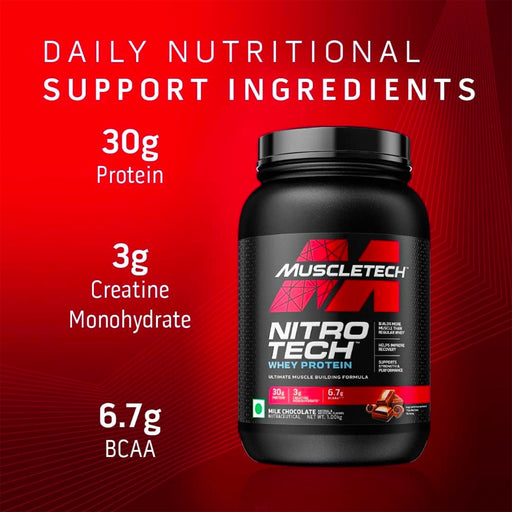 MUSCLETECH NITRO-TECH PROTEIN | MILK CHOCOLATE FLAVOUR | EXCARTBD
