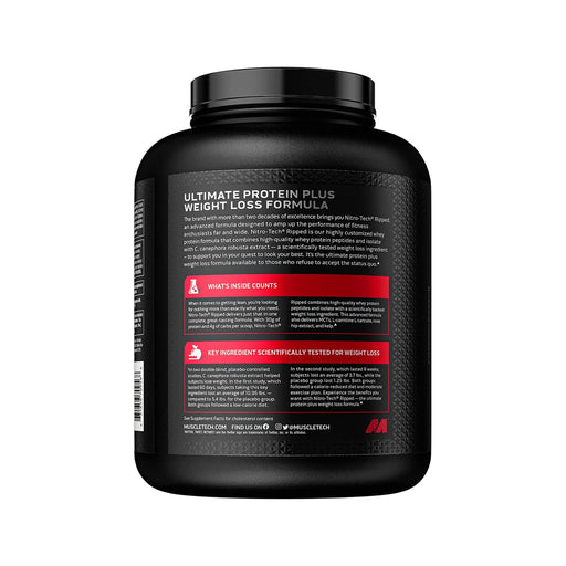 NITRO-TECH RIPPED - 4LBS | CHOCOLATE FUDGE BROWNIE | EXCARTBD.COM