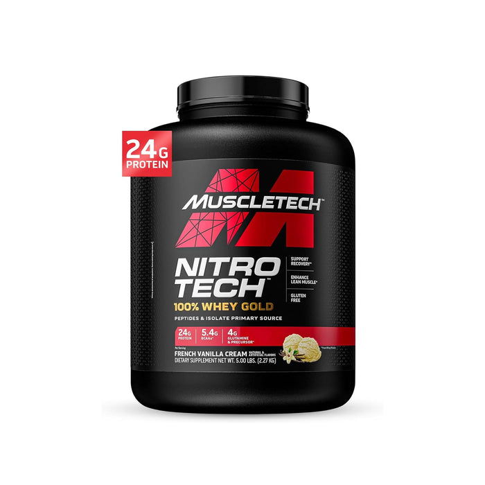 Nitrotech whey gold | 5lbs | french vanilla cream flavour 
