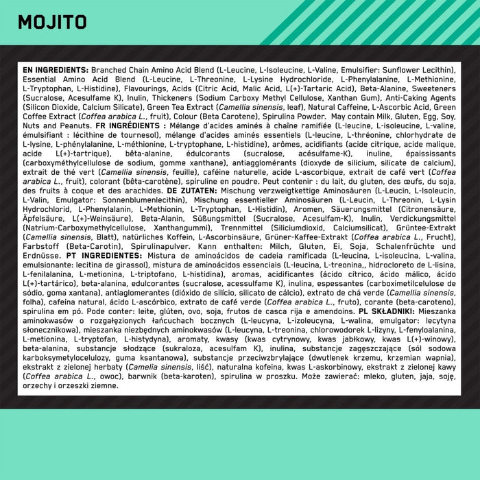 OPTIMUM NUTRITION EAA ENERGY | MOJITO FLAVOR | EXCARTBD