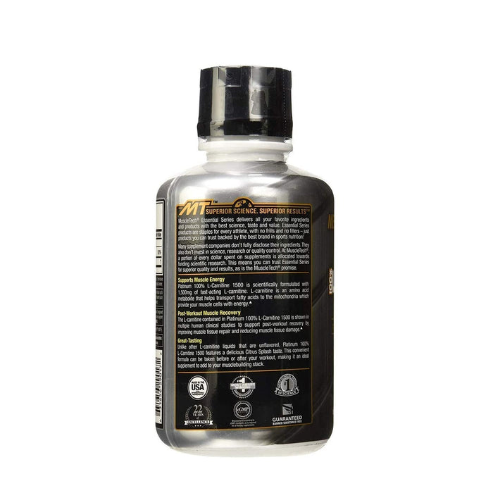 PLATINUM 100% L-CARNITINE 1500 | NUTRITION FACTS | EXCARTBD