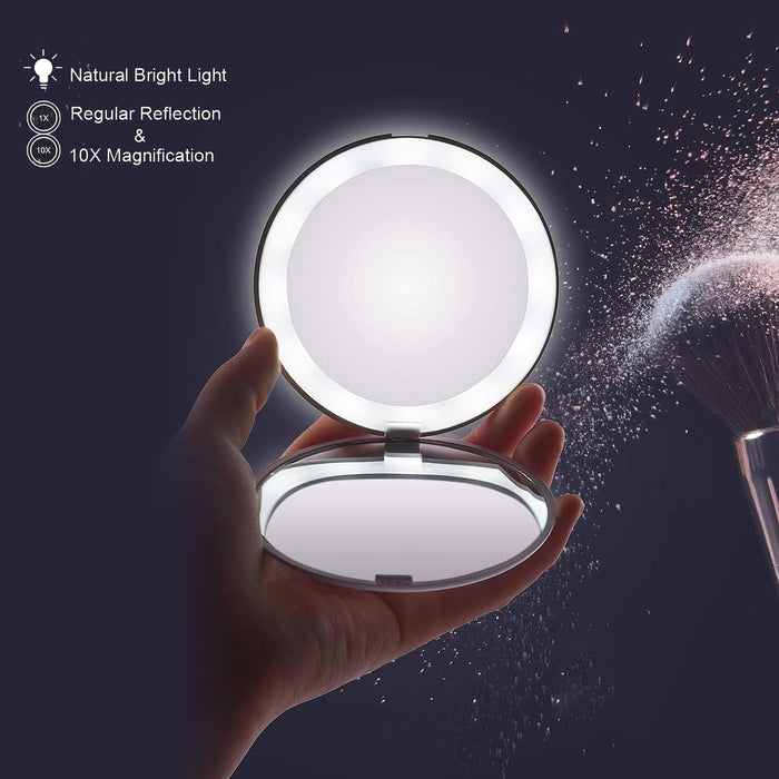 PORTABLE MINI MAKEUP MIRROR | WHITE COLOR | EXCARTBD.COM