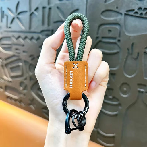 PREMIUM LEATHER KEY CHAIN FOR MEN | GREEN COLOR | EXCARTBD.COM