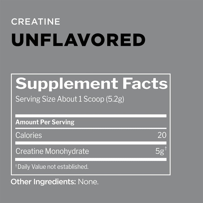 R1 CREATINE 75 SERVINGS NUTRITION FACT