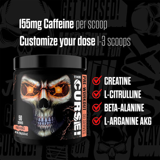 THE CURSE PRE-WORKOUT | PEACH RINGS FLAVOUR | EXCARTBD