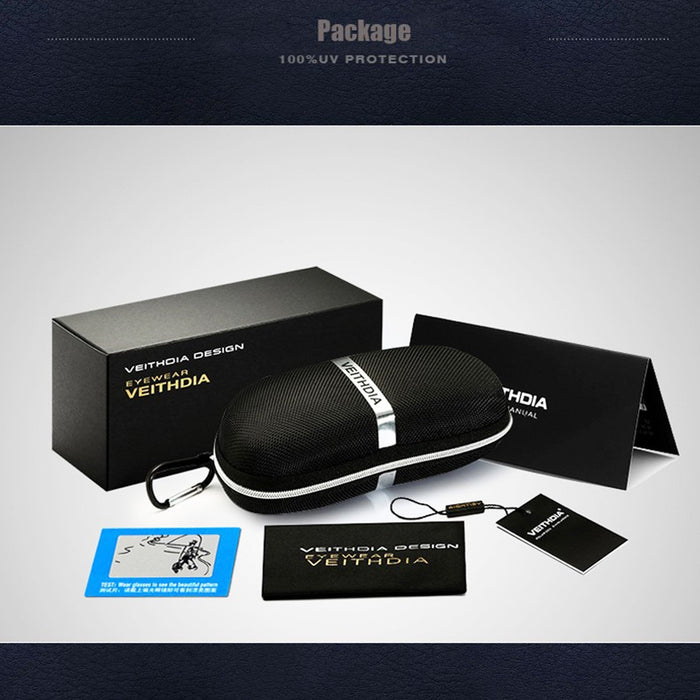 VEITHDIA BRAND ALUMINUM MAGNESIUM SUNGLASS POLARIZED UV400 LENS | EXCARTBD