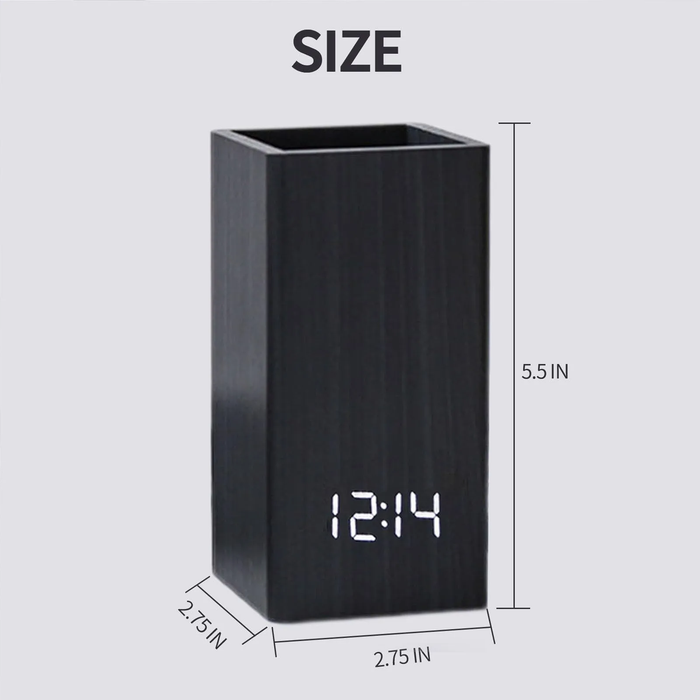 WOODEN DESKTOP CLOCK SIZE | EXCARTBD.COM