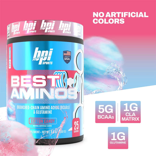 BPI Sports Best Aminos cotton candy Flavor - 25 Servings | Excartbd.com