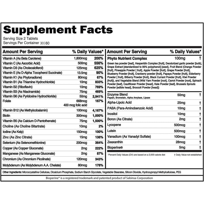 evl nutrition | vitamode | nutrition-facts | excartbd