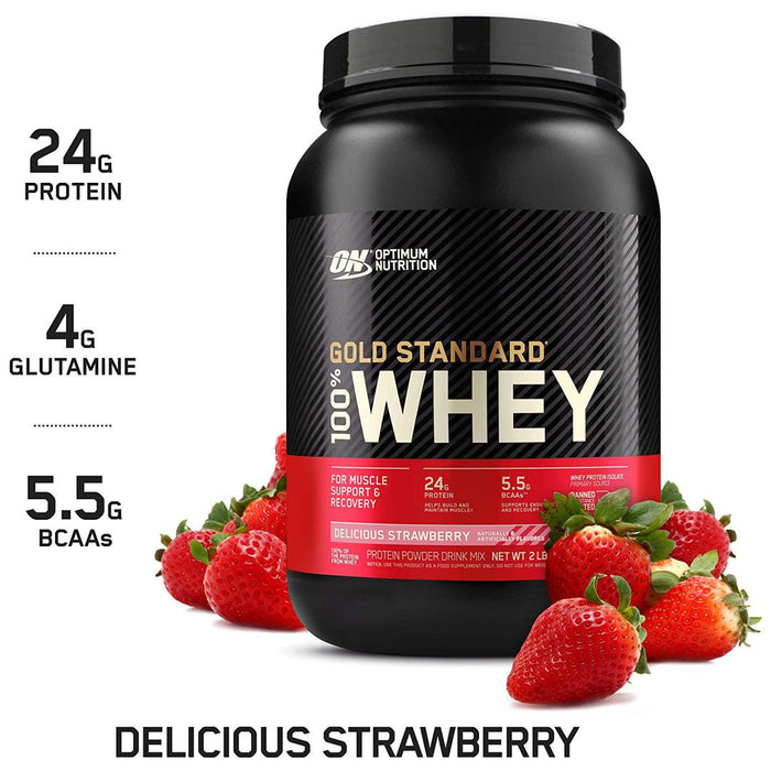 2LBS GOLD STANDARD 100% WHEY PROTEIN | DELICIOUS STRAWBERRY | EXCARTBD.COM