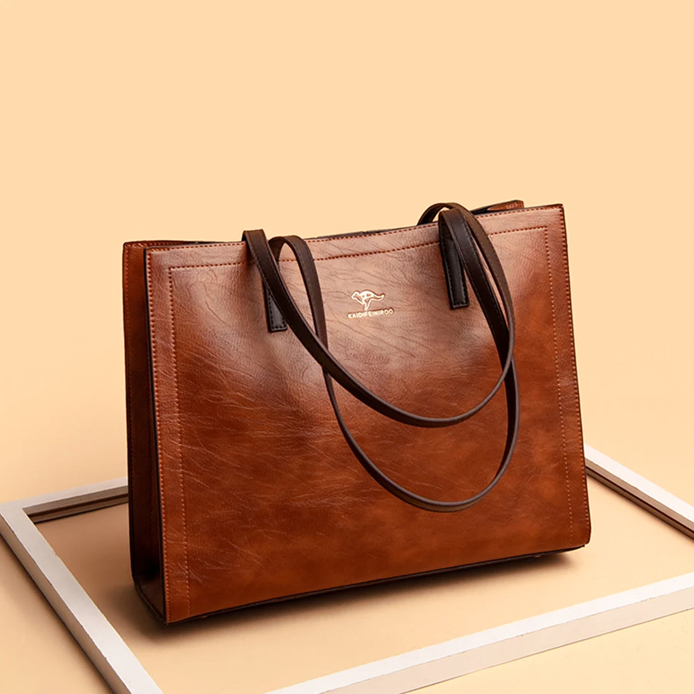 women office handbag yellow brown color excartbd