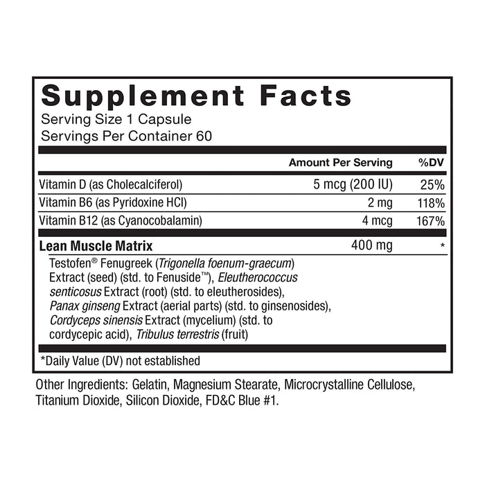 TEST X-180 NUTRITION FACTS | EXCARTBD