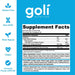 GOLI GUMMIES | NUTRITION FACTS | EXCARTBD.COM