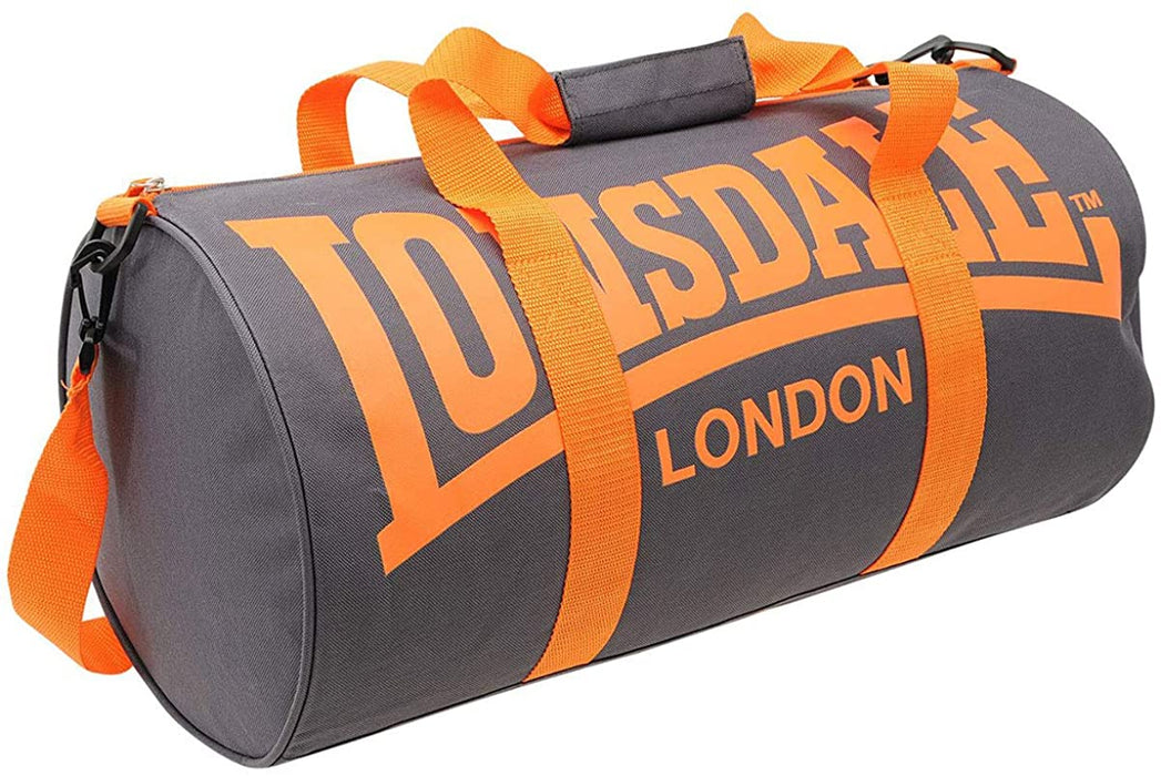 Lonsdale Barrel Bag Charcoal Orange | EXCARTBD.COM
