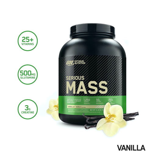 OPTIMUM NUTRITION | SERIOUS MASS 6LBS | VANILLA FLAVOR | EXCARTBD.COM